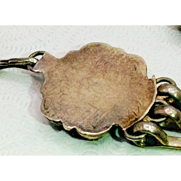 Vintage Signed Homer and Gloria Vacit Zuni 925 Sterling Coral Dangle Earrings - Picture 6 of 7